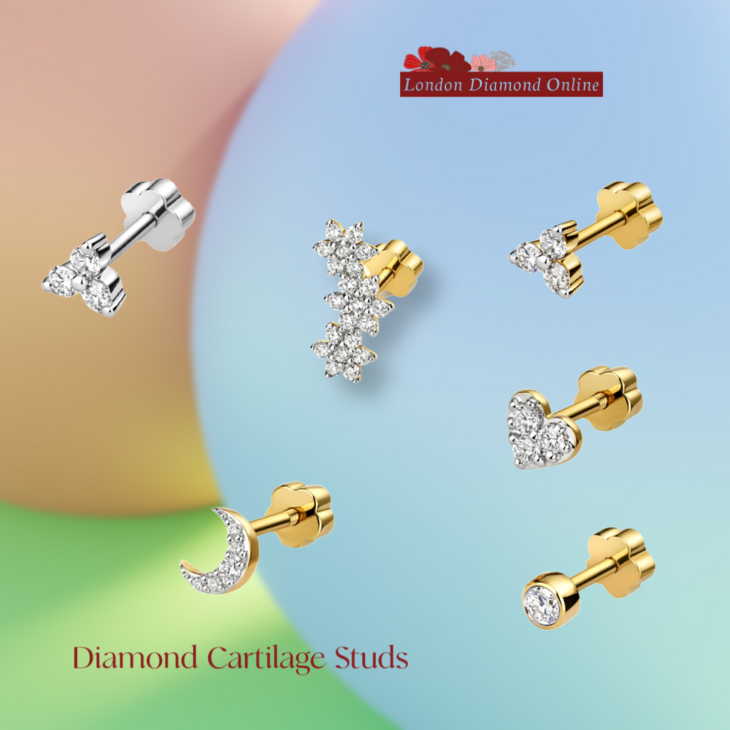 Diamond Cartilage Piercings Earrings