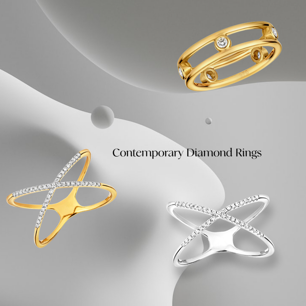 Contemporary Diamond Rings