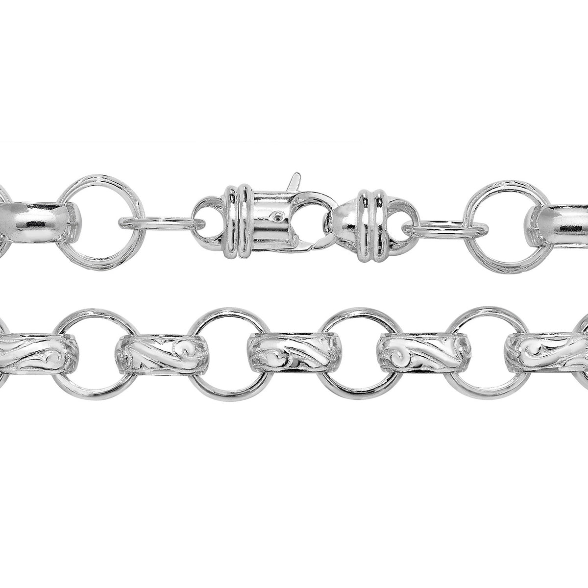 925 SILVER ROUND BELCHER CHAIN 26 INCH LONG CHAIN – London Diamond Online