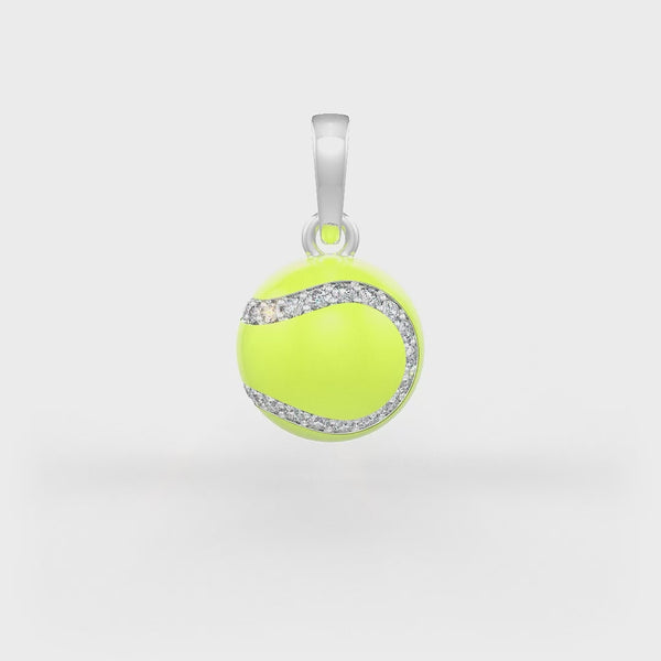 Elegant Wimbledon-inspired diamond pendant