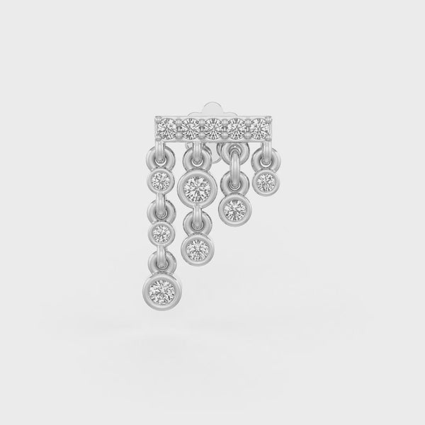 Stylish 18ct yellow gold nose stud