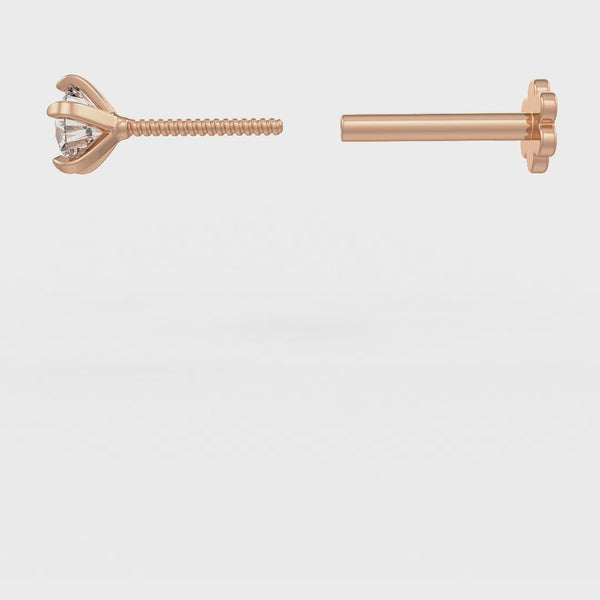 Premium diamond nose pin