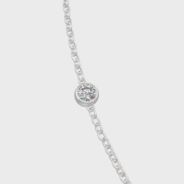 18ct white gold bespoke captivating diamond by the yard
