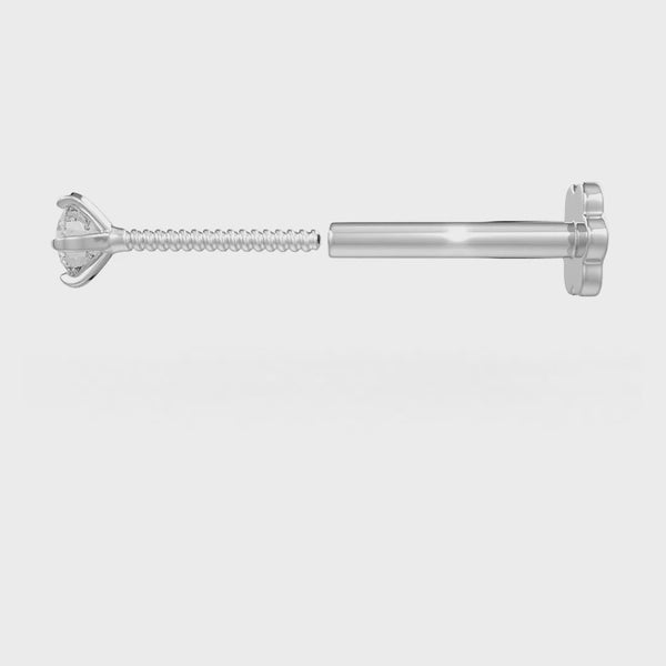 Men’s unisex 0.15ct diamond nose stud