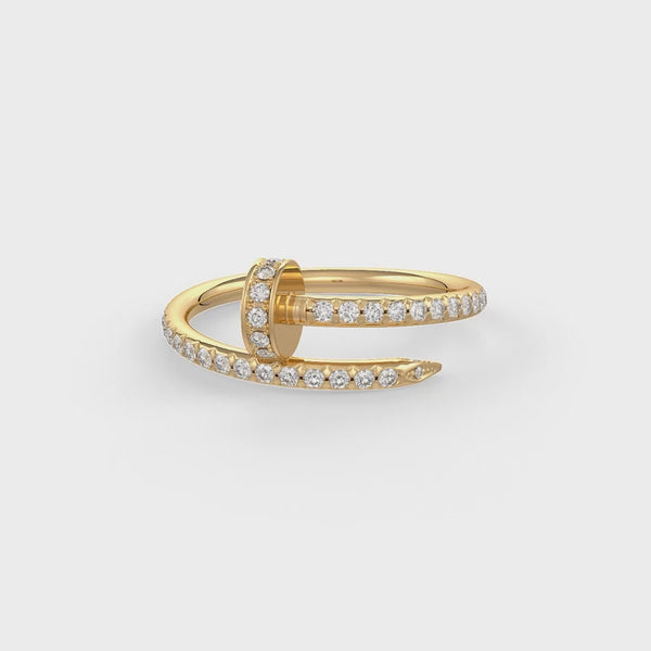 Sparkling 0.57ct diamond in 9ct yellow gold