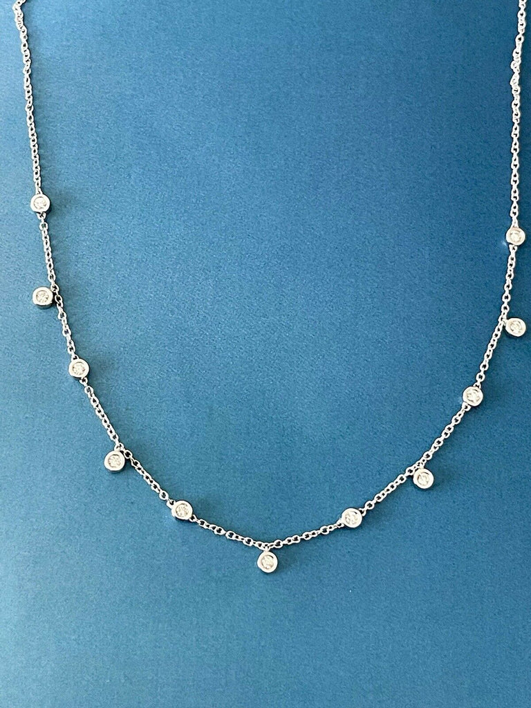 by the yard, bubble diamond necklace 