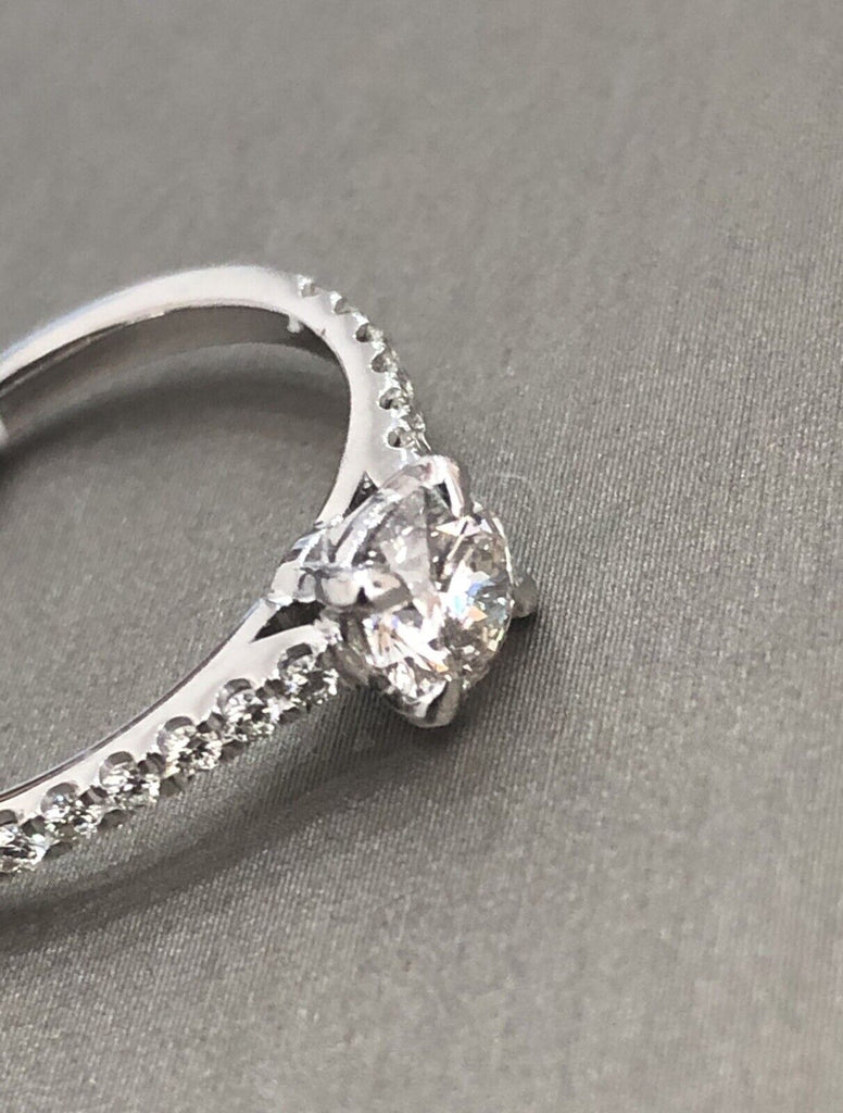 White gold diamond ring