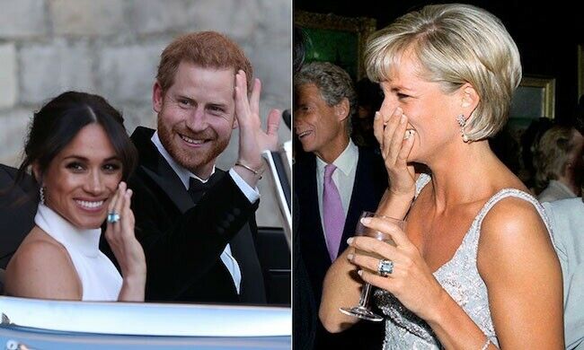 Ring similar to Princess Diana and Meghan Markle royal wedding rings