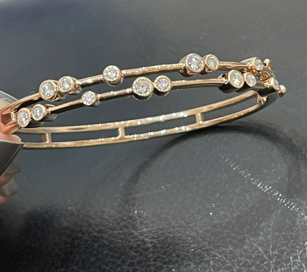 Single stone bangle, one carat 