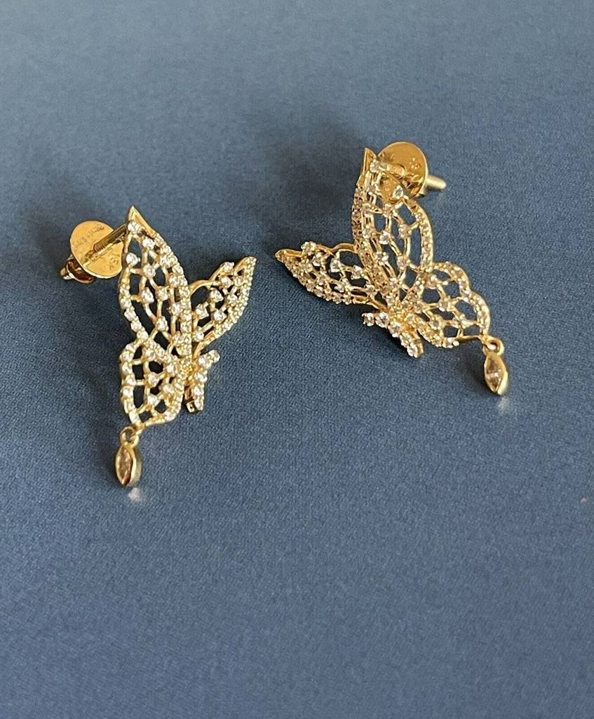 Matching butterfly earrings 