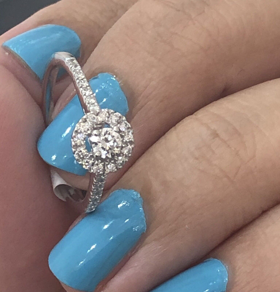 Halo cluster diamond  ring