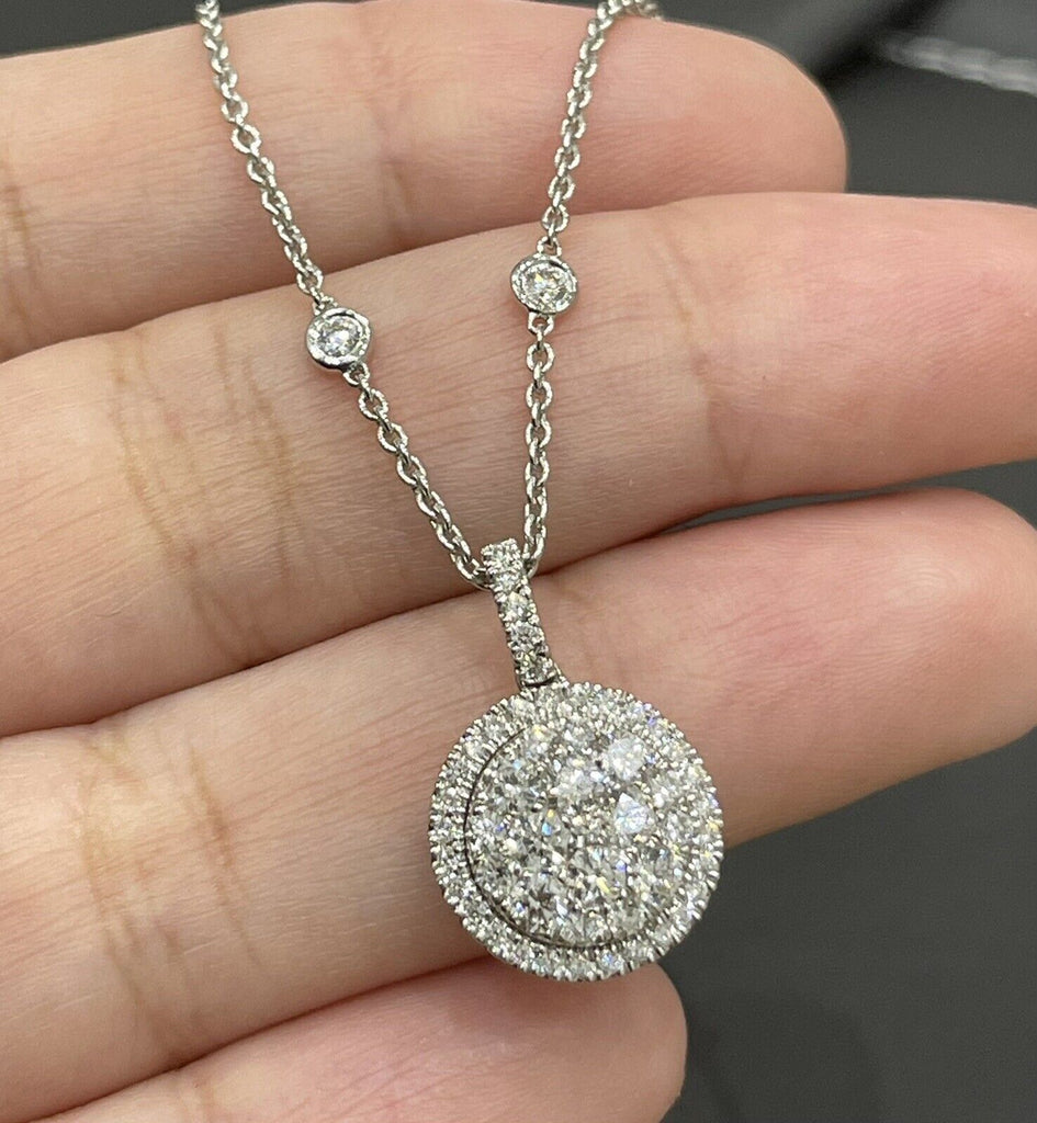 By yard diamond necklace