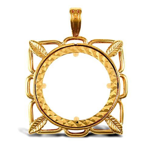 9ct Yellow Gold Full Sovereign Pendant – London Diamond Online