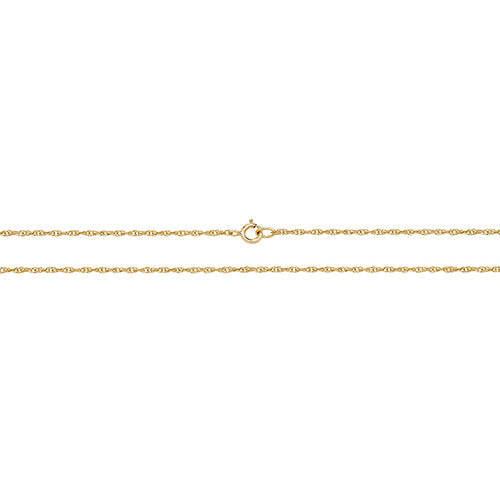 9CT GOLD PRINCE OF WALES CHAIN 14