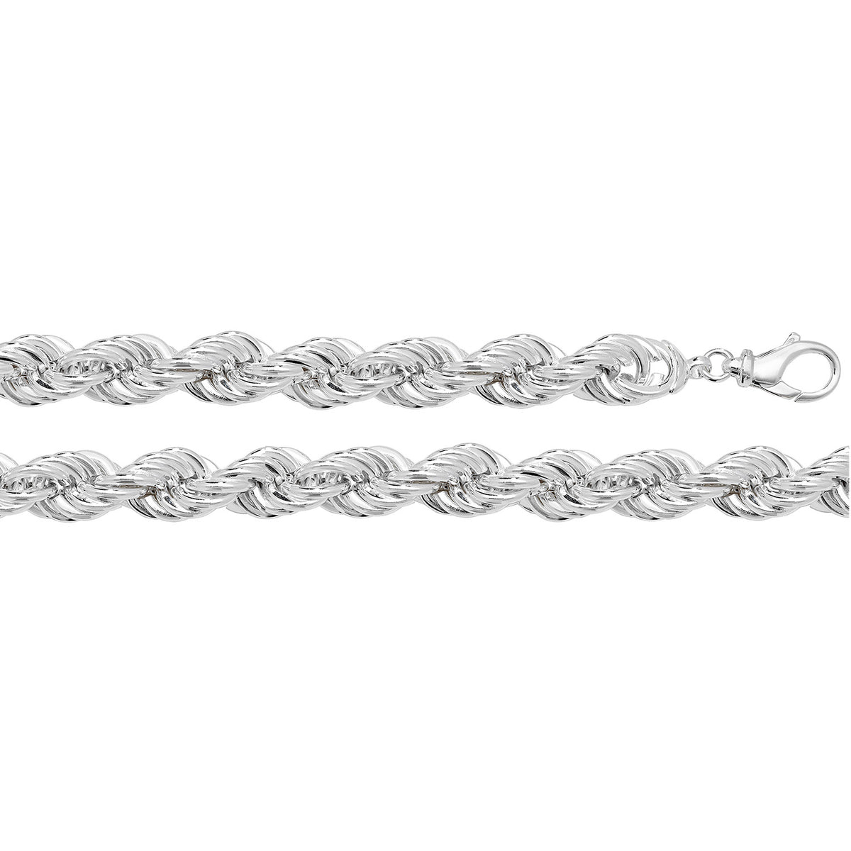 Back Rope Chain Silver SILVER ROPE CHAIN 26 inch 164g – London Diamond Online